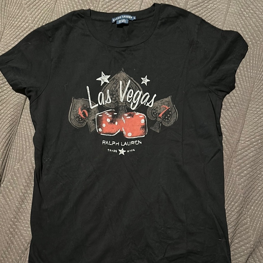 Ralph Lauren Black Las Vegas Short Sleeve Tee